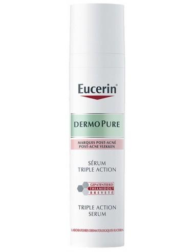 Eucerin-DermoPure sérum triple action est un soin destiné aux peaux acnéiques Eucerin-DermoPure sérum triple action est un soin destiné aux peaux acnéiques