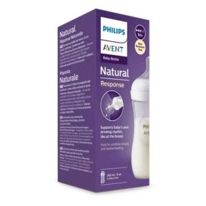 AVENT BIBERON NATURAL RESPONSE 1MOIS + 240 ML 9 OZ